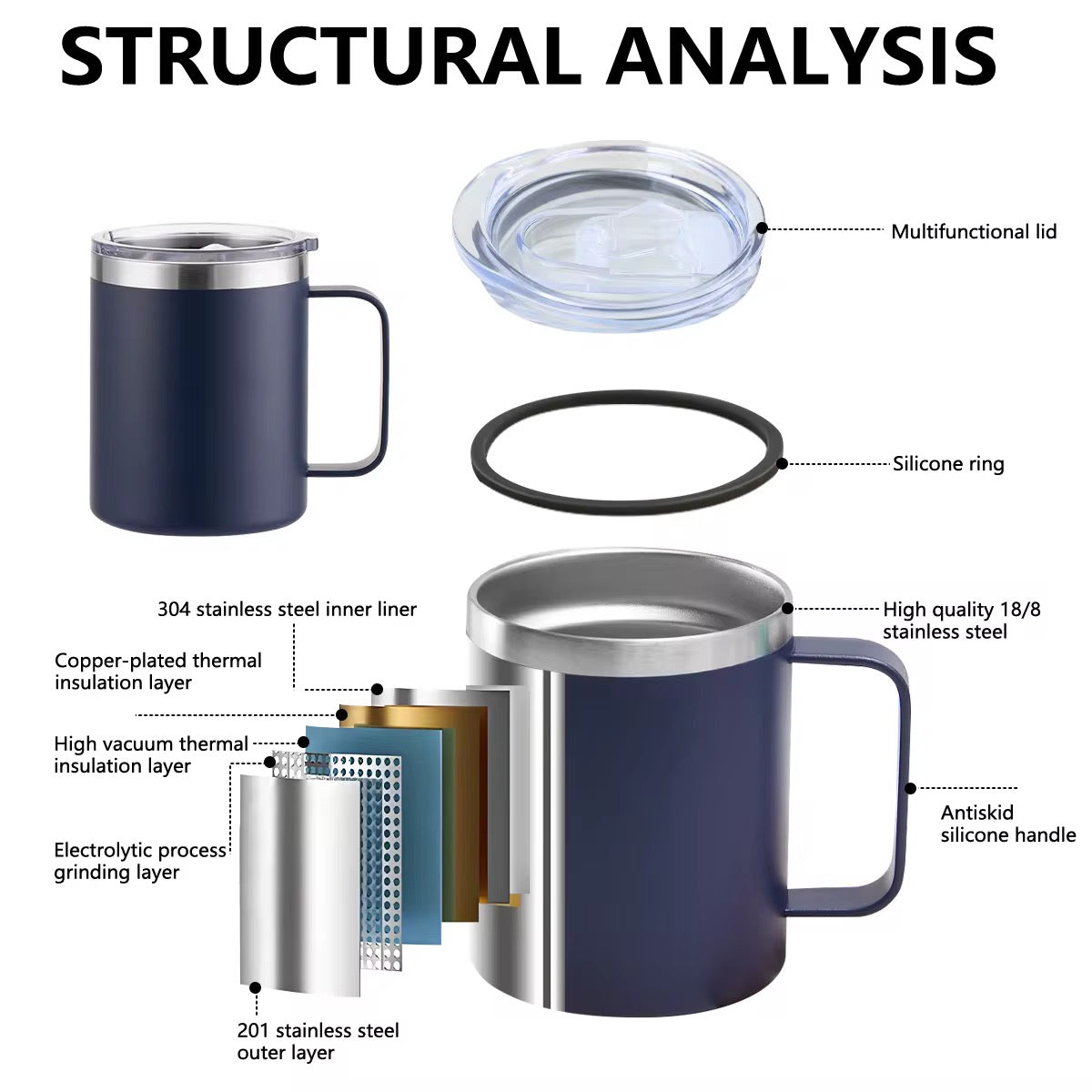 Custom Logo 12 OZ Coffee Mugs